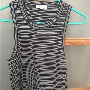 Madewell tank. Navy/white stripe.